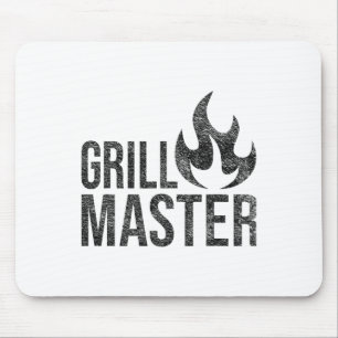 Grill Master Flame Byrbecue Bbq Smoke Char Open Fi Mouse Mat