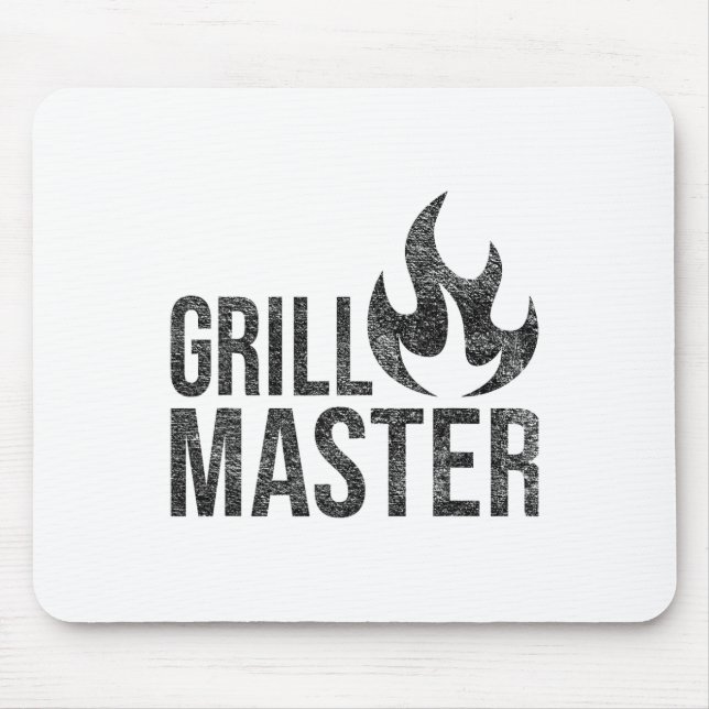 Grill Master Flame Byrbecue Bbq Smoke Char Open Fi Mouse Mat (Front)