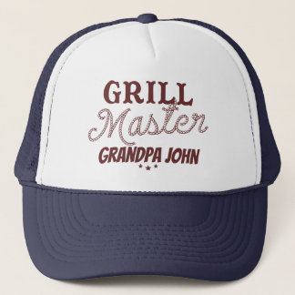 Grill Master Grandpa Personalised Father's Day BBQ Trucker Hat