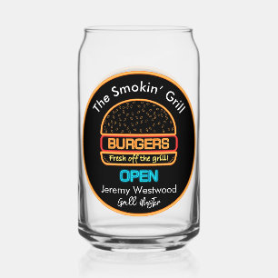 Grill Master Grilling Beer Can Glass Drinkware