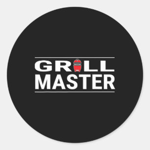 Grill Master Kamado Style Bbq Barbecue Pitmaster Classic Round Sticker