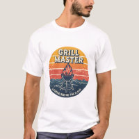 Grill Master Legend Behind The Flame Retro Sunset