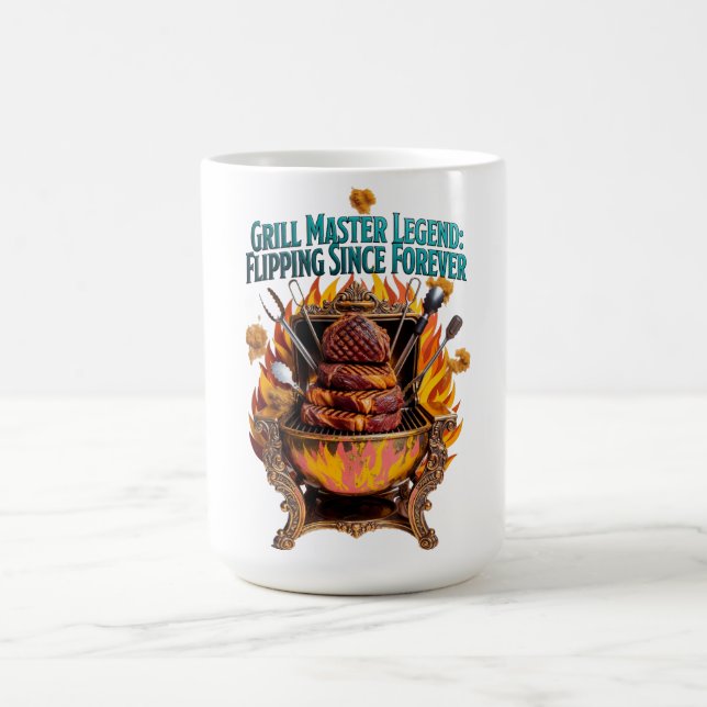 Grill Master Legend T Shirt  Coffee Mug (Center)