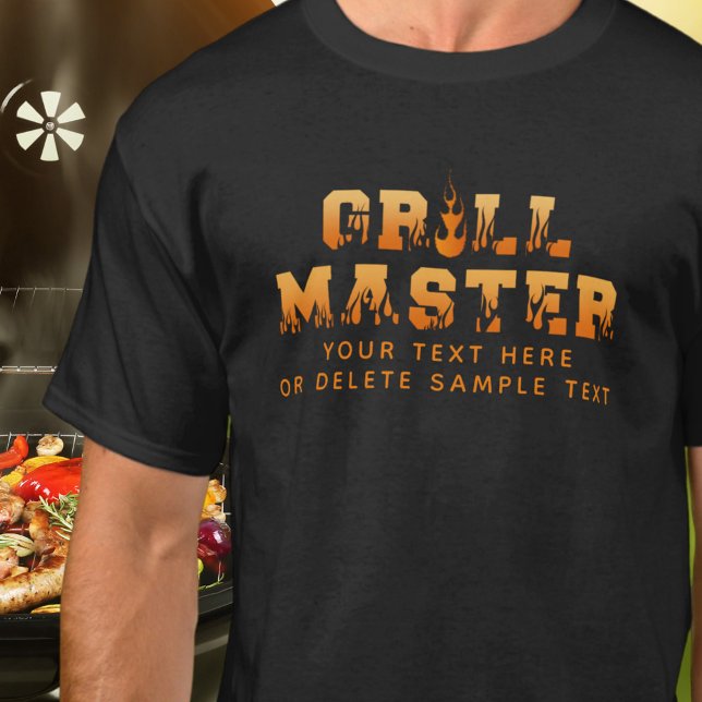 GRILL MASTER Personalised BBQ T-Shirt (Creator Uploaded)