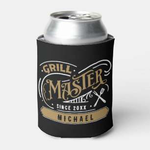 Grill Master Personalised  Can Cooler