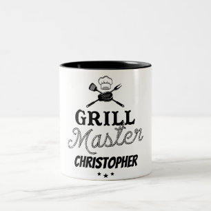 Grill Master Personalised Two-Tone Coffee Mug