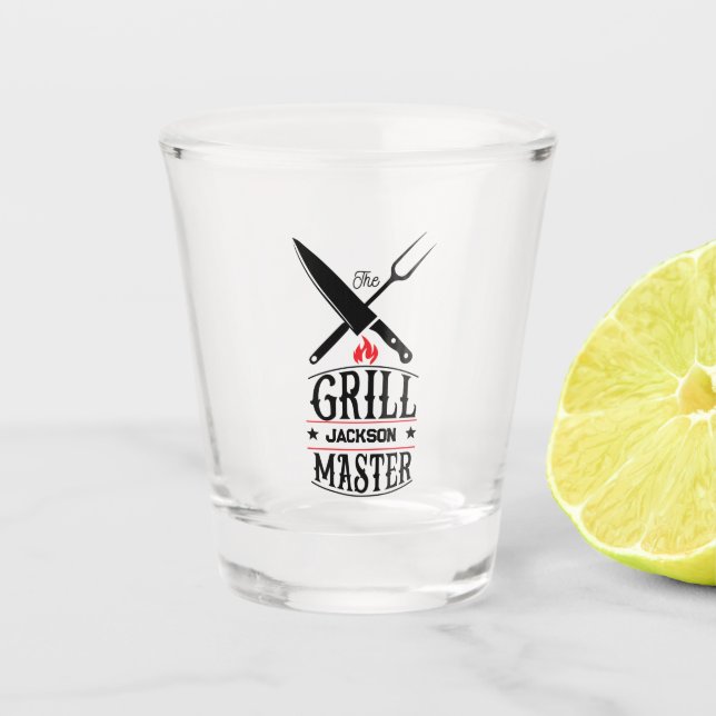 Grill Master Shot Glass (Front)