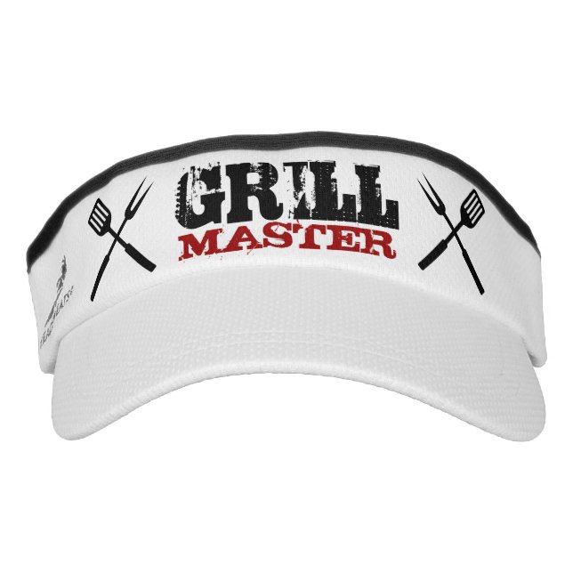 Grill Master sun visor cap for BBQ chef (Front)