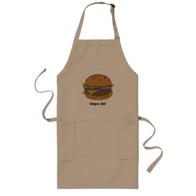  "Grill Master: The Legendary BURGER C Long Apron (Front)
