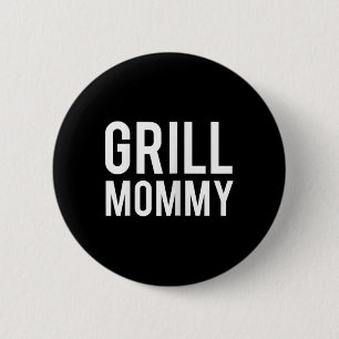Grill Mummy Bbq Sausage Lover Smoked Meats Funny G 6 Cm Round Badge