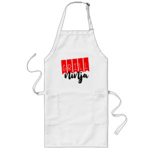 Grill Ninja Funny Apron Summer BBQ Grilling Fun