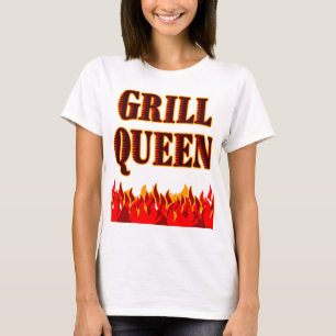 Grill Queen Funny BBQ Saying T-shirt