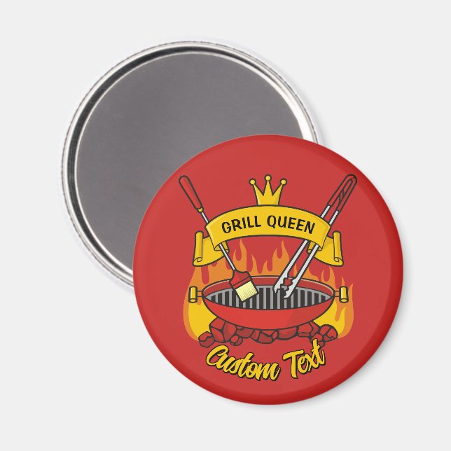 Grill Queen Magnet (Front/Back)