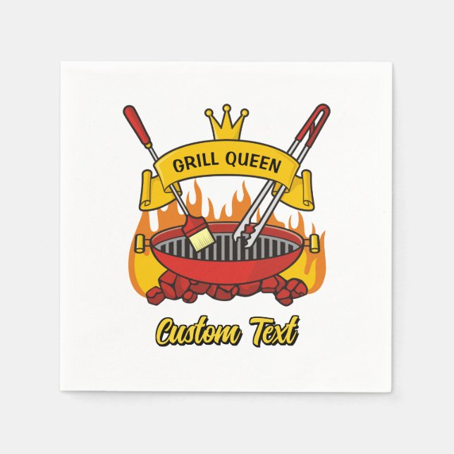 Grill Queen Napkin (Front)