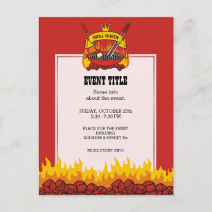 Grill Queen Postcard