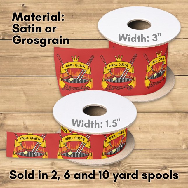 Grill Queen Satin Ribbon (Creator Uploaded)