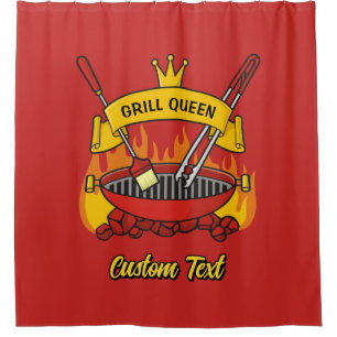 Grill Queen Shower Curtain