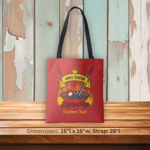 Grill Queen Tote Bag