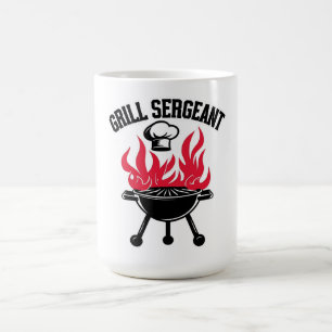 Grill Sergeant BBQ Dad Funny Party Coffee Mug