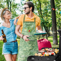 Grill Sergeant Camo Personalised Grilling Apron