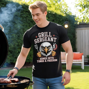Grill Sergeant: Patriotic BBQ T-Shirt