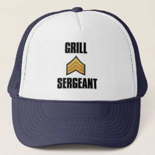 Grill Sergeant summer bbq grilling cookout master Trucker Hat