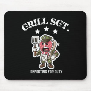 Grill Sgt. Funny Bbq Cookout Mouse Mat