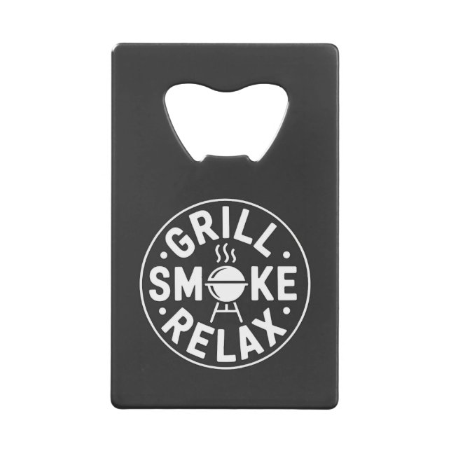 Grill Smoke Relax BBQ Quote (Front)