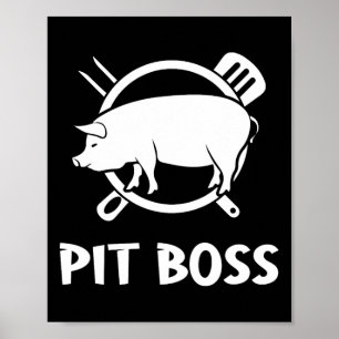 Grill Smoker Pit Boss Meat Lover Bbq Grilling Poster