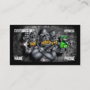 GRILLAZ Customisable Gorillas Business Card