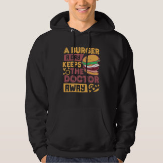 Grilled Cheese Burger Day  Fast Food Burger Hoodie