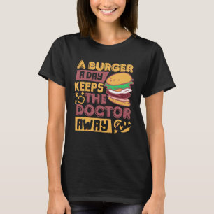 Grilled Cheese Burger Day  Fast Food Burger T-Shirt