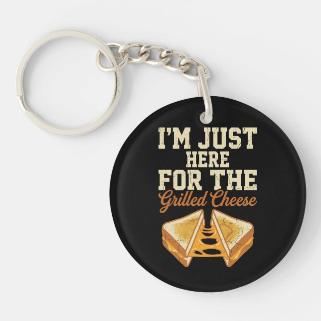 Grilled Cheese Day Key Ring (Front)