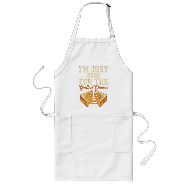 Grilled Cheese Day Long Apron (Front)