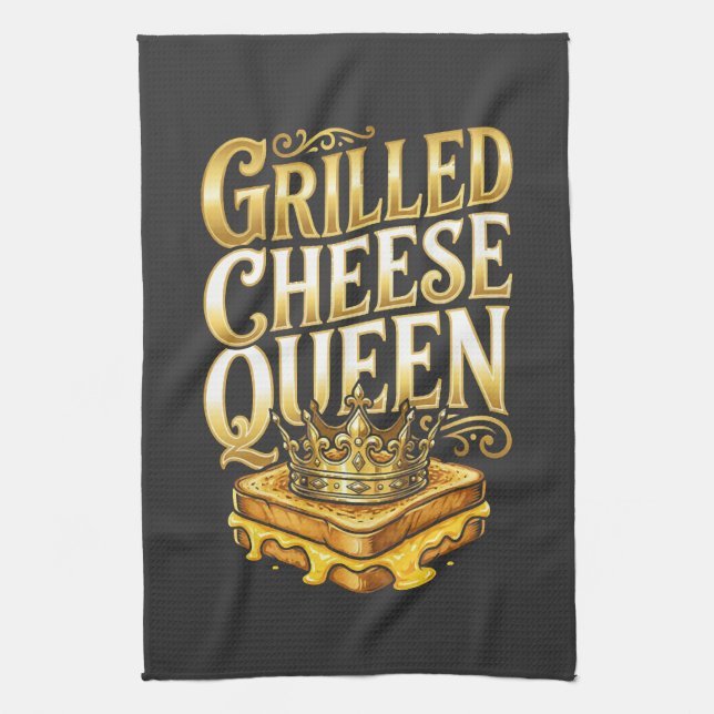 Grilled Cheese Day Tea Towel (Vertical)