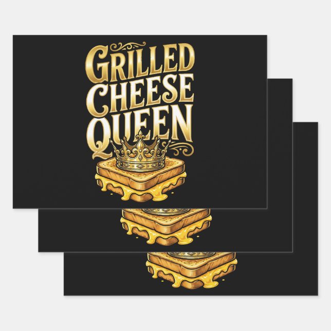 Grilled Cheese Day Wrapping Paper Sheet (Set)