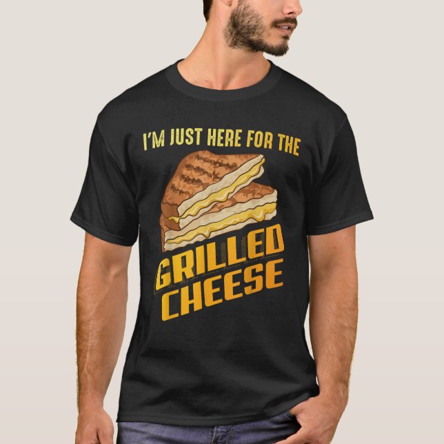 Grilled Cheese Design For Men Women Grilled Cheese T-Shirt (Front)