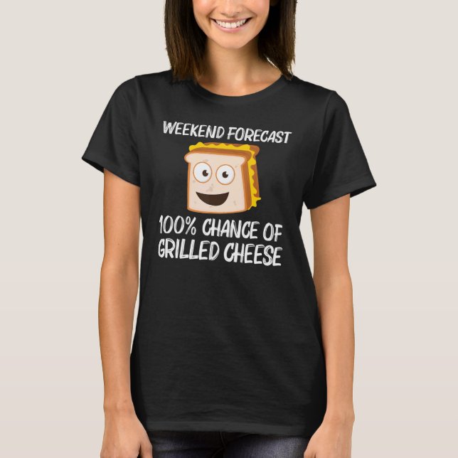 Grilled Cheese Designs Men Women Grilling Foodie T-Shirt (Front)