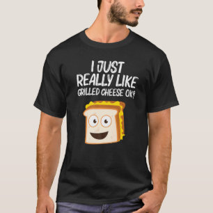 Grilled Cheese Designs Men Women Grilling Foodie T-Shirt