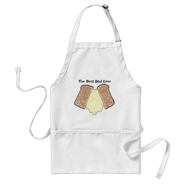 Grilled Cheese Lover Best Dad/Mom Custom Text Gift Standard Apron (Front)