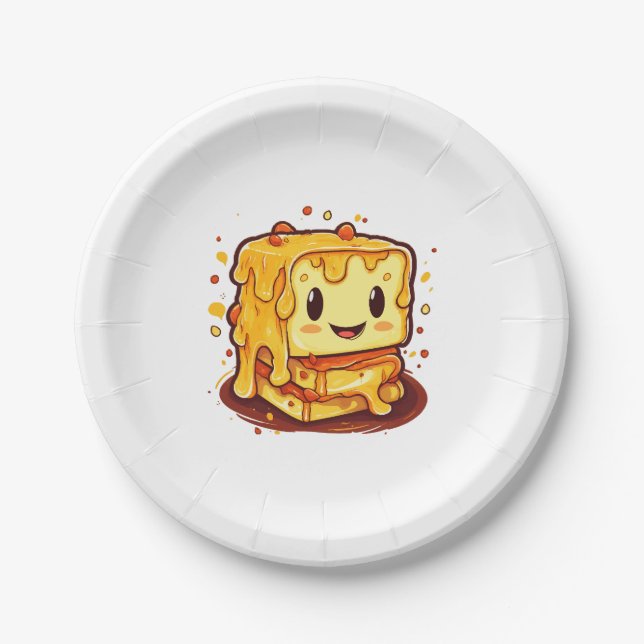 Grilled cheese lover paper plate (Front)