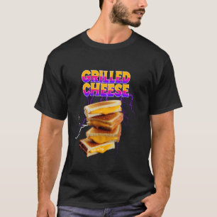 Grilled Cheese Meme Bootleg Rap Style 90s Vintage  T-Shirt