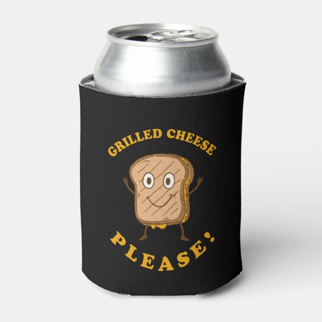 Grilled Cheese Please Can Cooler (Can Front)