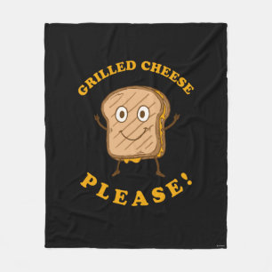 Grilled Cheese Please Fleece Blanket