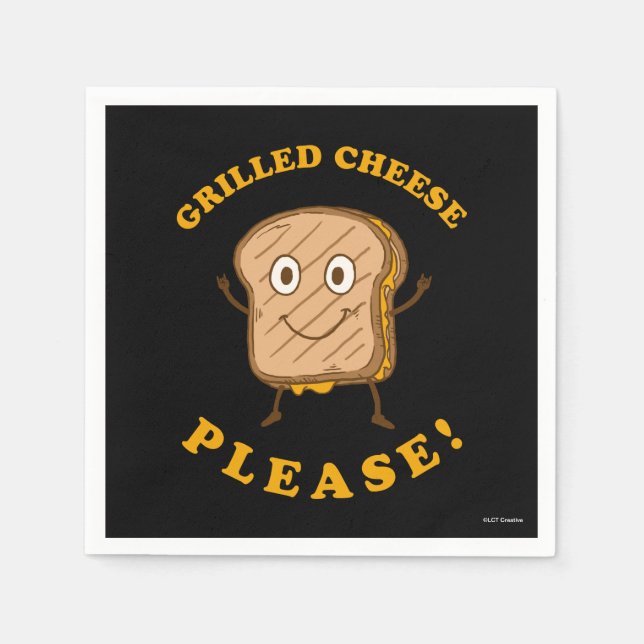 Grilled Cheese Please Napkin (Front)