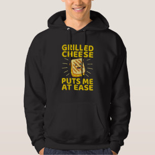 Grilled Cheese Puts Me At Ease Sandwich Graphic Hoodie