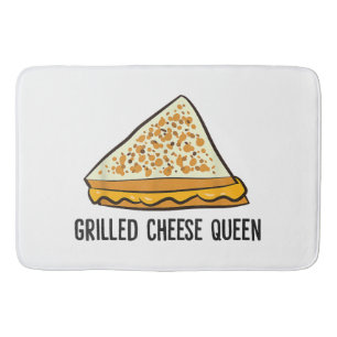 Grilled Cheese Queen Funny Grilled Cheese Bath Mat