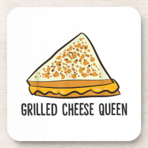 Grilled Cheese Queen Funny Grilled Cheese Coaster