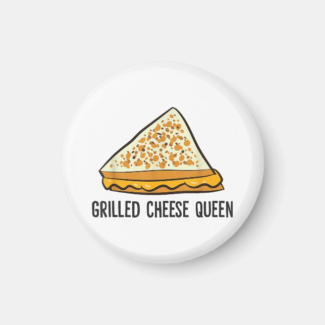 Grilled Cheese Queen Funny Grilled Cheese  Magnet (Front)