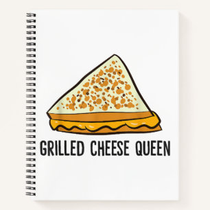 Grilled Cheese Queen Funny Grilled Cheese  Notebook